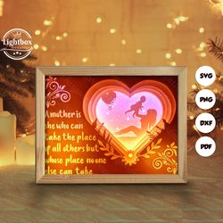 happy mother's day 1 shadow box files, paper cut light box template files, shadow box paper cut, 3d papercut light box s