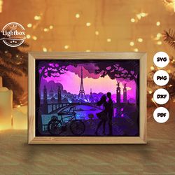 couple 10 shadow box files, paper cut light box template files, shadow box paper cut, 3d papercut light box svg file diy