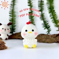 no sew crochet pattern chicken, amigurumi tutorial pdf in english, crochet pattern pdf christmas gift baby chicken