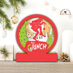 christmas paper cut circle pop up light box template, 3d pop up paper cut lightbox svg file diy, cutting cricut, shadow