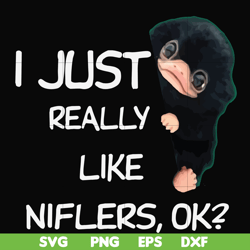 i just really like niflers ok svg, png, dxf, eps file fn000793