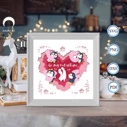 be my valentine shadow box svg, my valentine paper cut light box, shadow box template for cicut diy, 3d light box svg ha