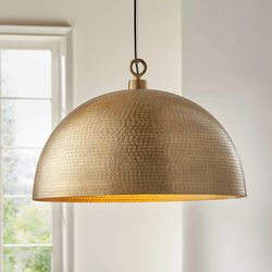 hammered gold pendant farmhouse lighting kitchen rustic pendant light industrial light fixture modern light fixture