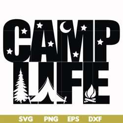 camplife svg, png, dxf, eps file fn000304