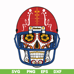 pittsburgh steelers skull svg, pittsburgh steelers svg, skull svg, sport svg, nfl svg, png, dxf, eps digital file nfl131