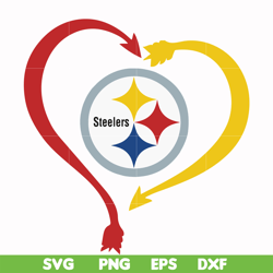 pittsburgh steelers heart svg, pittsburgh steelers svg, sport svg, nfl svg, png, dxf, eps digital file nfl1310202016t