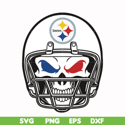 pittsburgh steelers skull svg, pittsburgh steelers svg, skull svg, sport svg, nfl svg, png, dxf, eps digital file nfl131