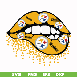 pittsburgh steelers lips svg, sport svg, nfl svg, png, dxf, eps digital file nfl1310202027t