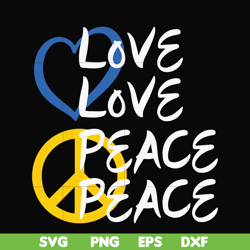 love peace svg, png, dxf, eps digital file oth0021
