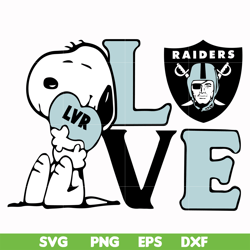 snoopy love las vegas raiders svg, png, dxf, eps digital file td16