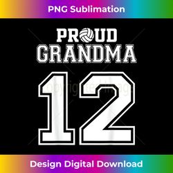 custom proud volleyball grandma number 12 personalized women - innovative png sublimation design