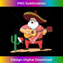 mexican santa sombrero mustache christmas - png transparent sublimation file