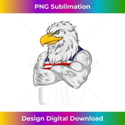 patriotic bald eagle caw 4th of july american flag tank top - png sublimation digital download