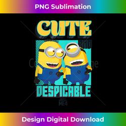 minions despicable me 4 cute and despicable tank top 1 - unique sublimation png download