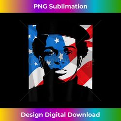 black history panther party american flag afro - high-quality png sublimation download