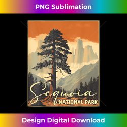 sequoia national park retro tree minimalist graphic 2 - artistic sublimation digital file