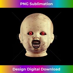 scary doll head creepy halloween horror baby costume 1 - elegant sublimation png download