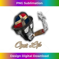 dominican flag cigar smoking monkey - high-resolution png sublimation file