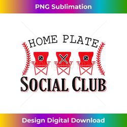 home plate social club softball season funny baseball mom - png transparent sublimation design