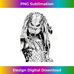 gothcore aesthetic alien predator graphic print - instant png sublimation download