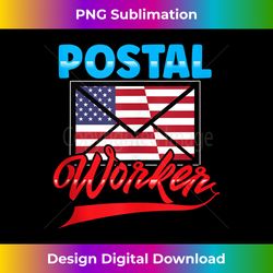 postal worker patriotic us post mail carrier mailman tank top 2 - instant png sublimation download