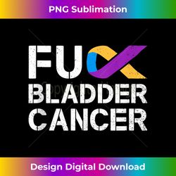 fuck bladder cancer awareness month ribbon warrior survivor tank top - instant sublimation digital download