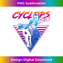 marvel x-men cyclops retro neon triangle 1 - trendy sublimation digital download