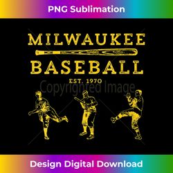 s classic milwaukee baseball fan retro 2 - png transparent sublimation design