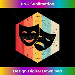 vintage retro drama masks theater theatre 2 - elegant sublimation png download
