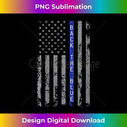 womens back the blue american flag v-neck 3 - creative sublimation png download