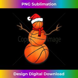 funny christmas basketball balls santa snowman - png transparent sublimation design