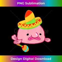 blobfish sombrero costume mexican grumpy blob fish - creative sublimation png download