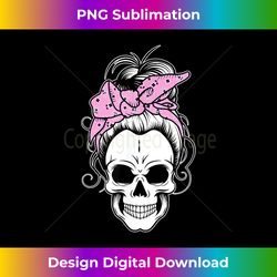 skull s for messy bun hair bandana matching group 1 - digital sublimation download file