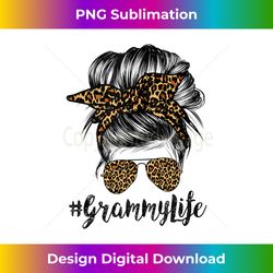grammy life hair bandana glasses leopard print mother's day 1 - digital sublimation download file