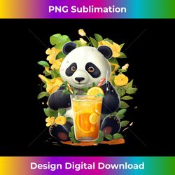 drinking lemonade panda bear soda pop summer teddy bears - png sublimation digital download