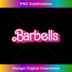 barbells pink retro gym workout classic girl gear tank top - unique sublimation png download