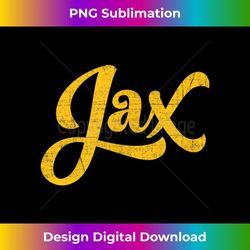 jax jacksonville fl original script design with details - png transparent sublimation design