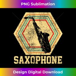 saxophone saxophonist sax player vintage retro music 2 - elegant sublimation png download