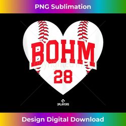 baseball heart alec bohm philadelphia mlbpa - vintage sublimation png download