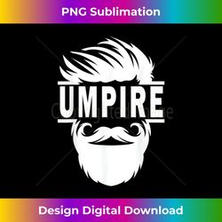 baseball bearded umpire t america's pastime beard - instant sublimation digital download