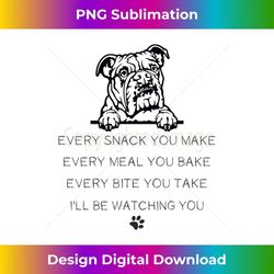 funny english bulldog design i'll be watching you dog - elegant sublimation png download