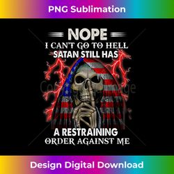skull nope i can't go to hell 1 - elegant sublimation png download