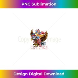 meowica cat bald eagle 4th of july patriotic american flag tank top - decorative sublimation png file