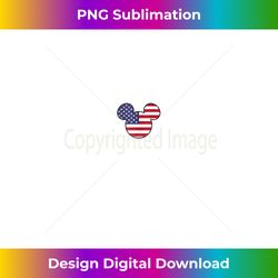 disney mickey american flag tank top - instant png sublimation download