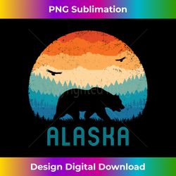 alaska retro grizzly bears shirt vintage alaskan brown bear long sleeve - professional sublimation digital download