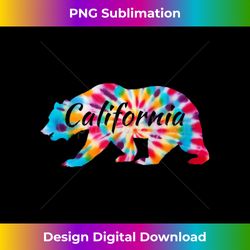 california state flag grizzly - ca bear republic tie dye