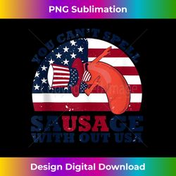 you canu2019t spell sausage without usa vintage american flag tank top 3 - digital sublimation download file