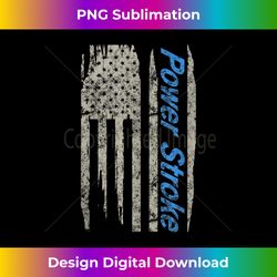 power stroke american flag tank top 2 - creative sublimation png download