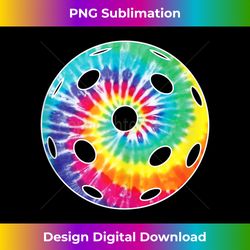 pickleball vintage retro tie dye ball design tank top 2 - professional sublimation digital download