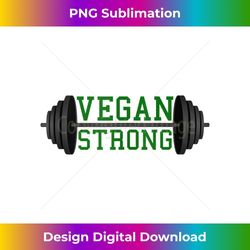 vegan strong barbell graphic tank top 2 - instant sublimation digital download